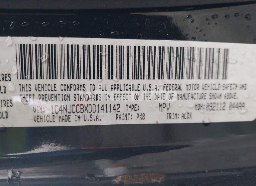 Photo 9 of 2013 Jeep Compass LIMITED (VIN 1C4NJCCBXDD141142)