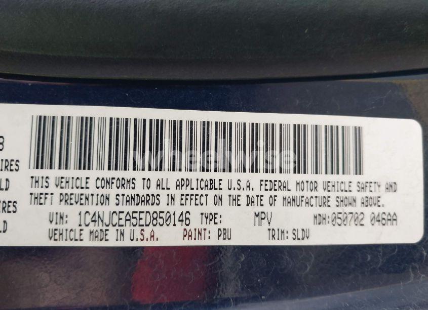 Photo 9 of 2014 Jeep Compass HIGH ALTITUDE (VIN 1C4NJCEA5ED850146)