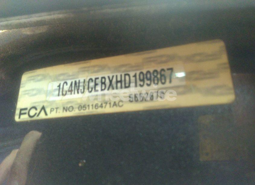 Photo 9 of 2017 Jeep Compass HIGH ALTITUDE FWD (VIN 1C4NJCEBXHD199867)