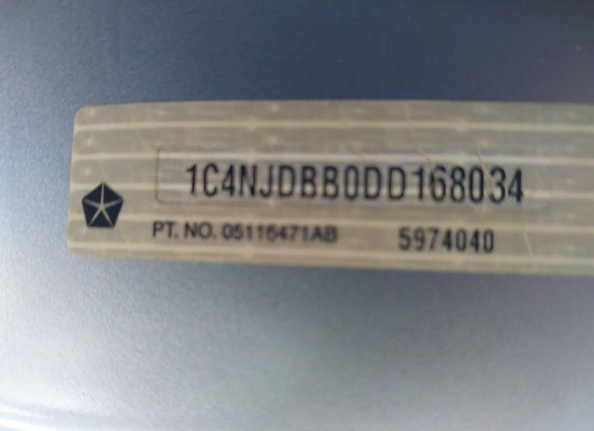 Photo 9 of 2013 Jeep Compass SPORT (VIN 1C4NJDBB0DD168034)