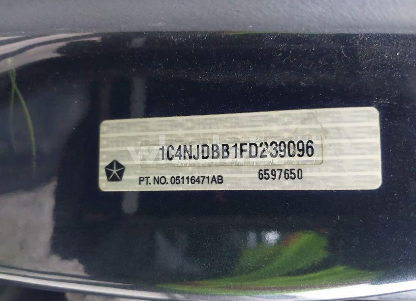 Photo 9 of 2015 Jeep Compass SPORT (VIN 1C4NJDBB1FD239096)