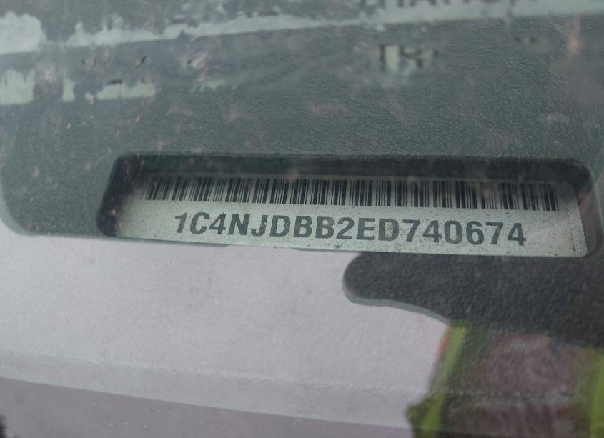 Photo 12 of 2014 Jeep Compass SPORT (VIN 1C4NJDBB2ED740674)