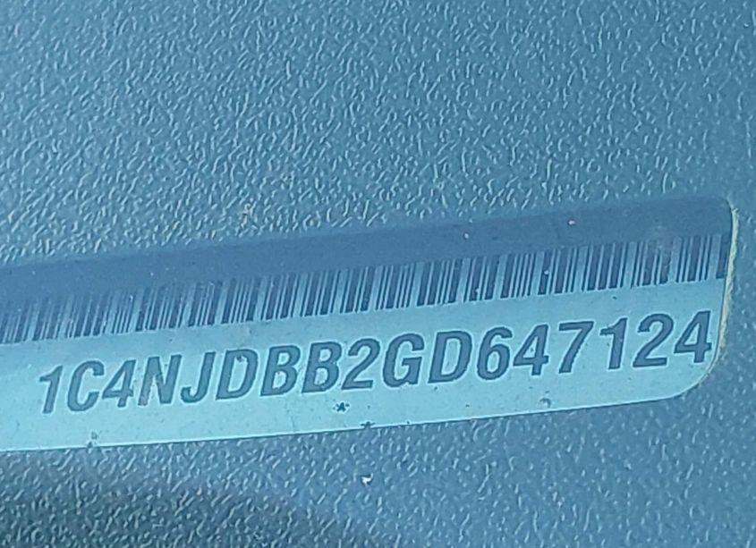 Photo 17 of 2016 Jeep Compass SPORT (VIN 1C4NJDBB2GD647124)