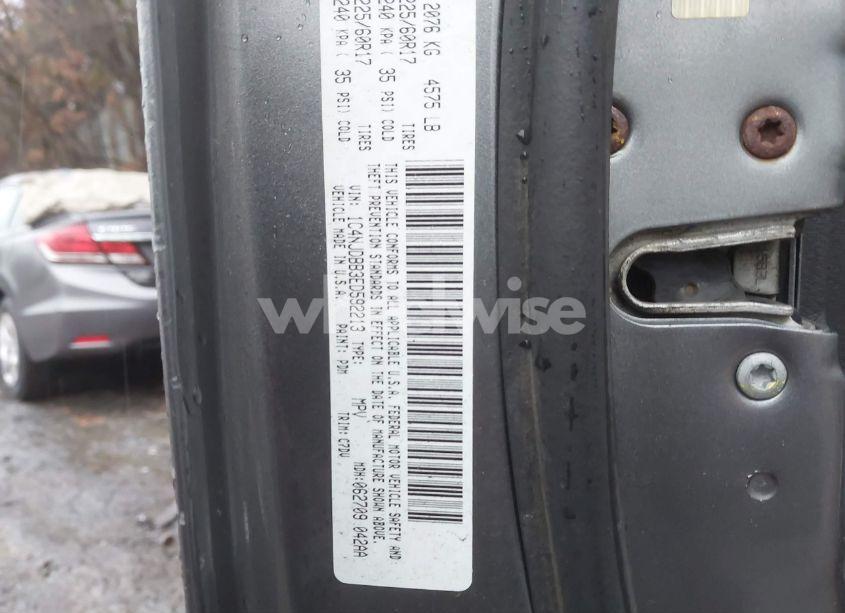 Photo 9 of 2014 Jeep Compass SPORT (VIN 1C4NJDBB3ED592213)