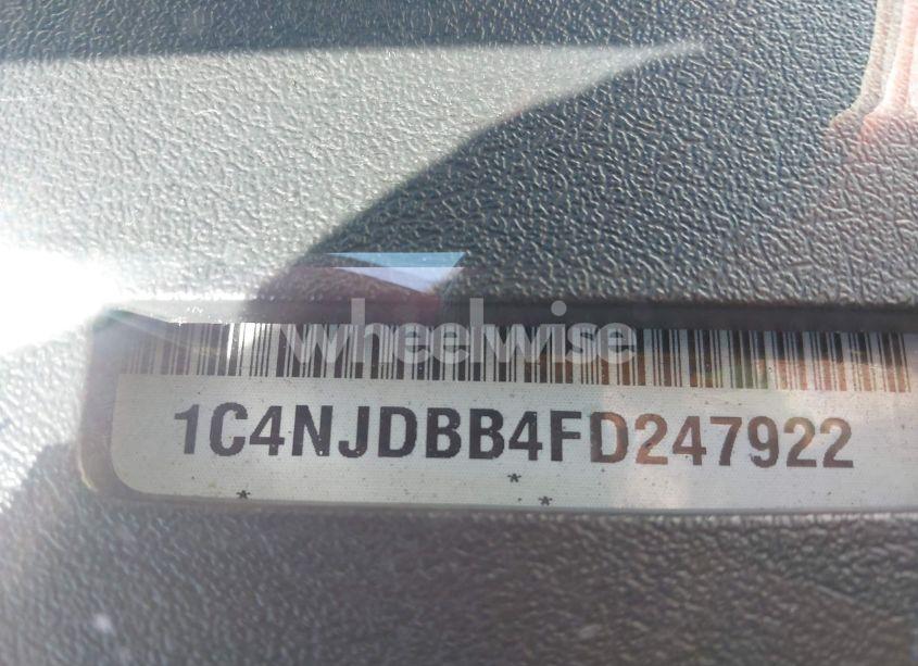 Photo 12 of 2015 Jeep Compass ALTITUDE EDITION (VIN 1C4NJDBB4FD247922)