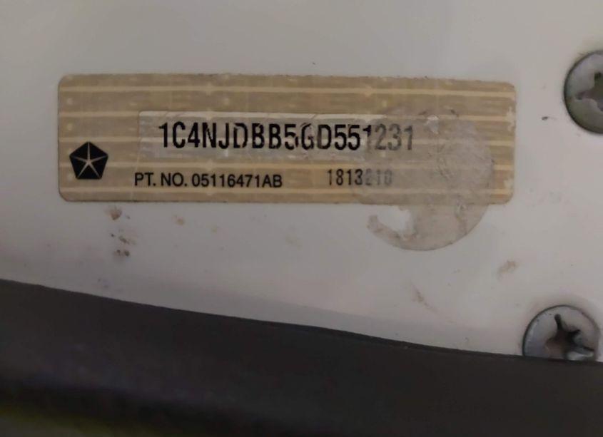 Photo 9 of 2016 Jeep Compass SPORT (VIN 1C4NJDBB5GD551231)