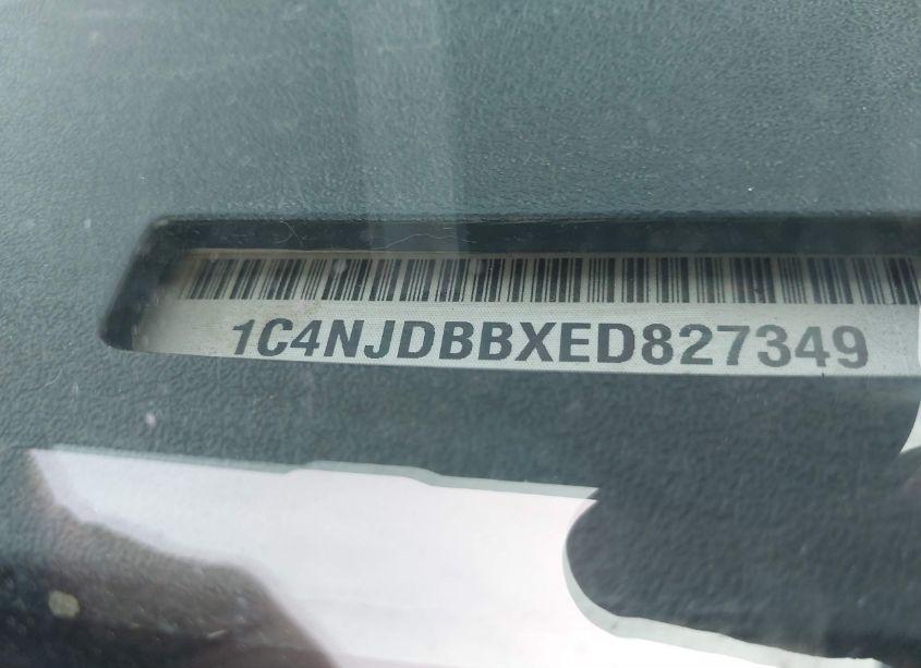 Photo 9 of 2014 Jeep Compass SPORT (VIN 1C4NJDBBXED827349)