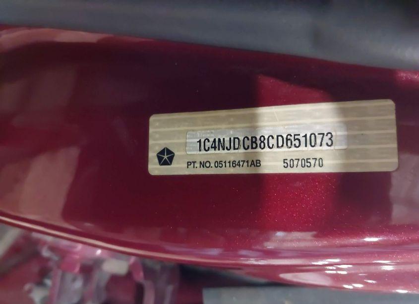 Photo 10 of 2012 Jeep Compass LIMITED (VIN 1C4NJDCB8CD651073)