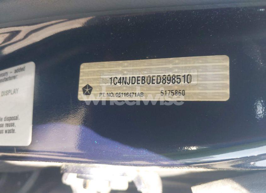 Photo 8 of 2014 Jeep Compass LATITUDE (VIN 1C4NJDEB0ED898510)