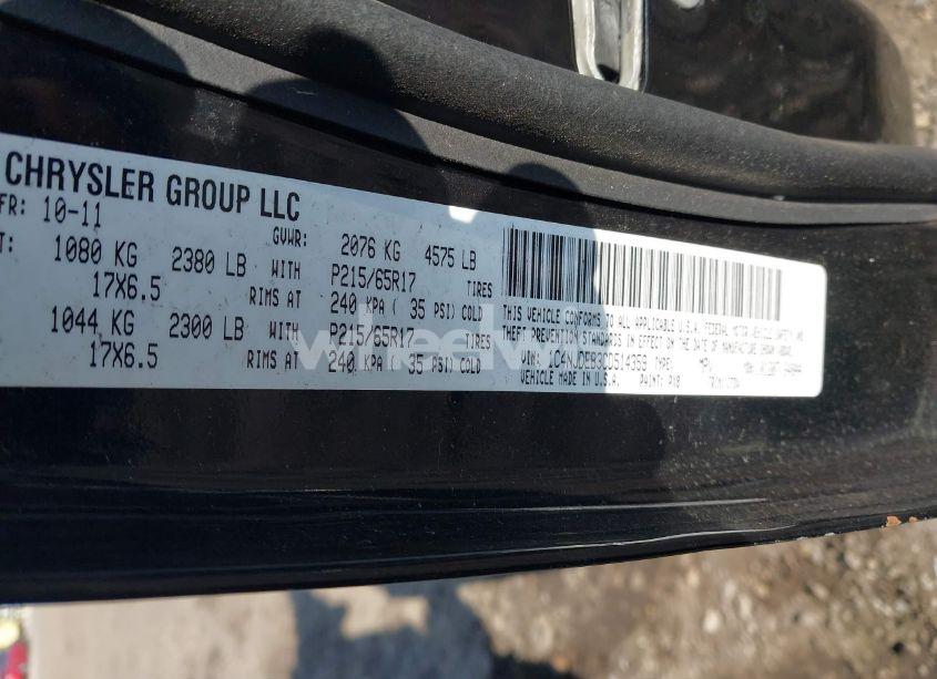 Photo 9 of 2012 Jeep Compass LATITUDE (VIN 1C4NJDEB3CD514359)