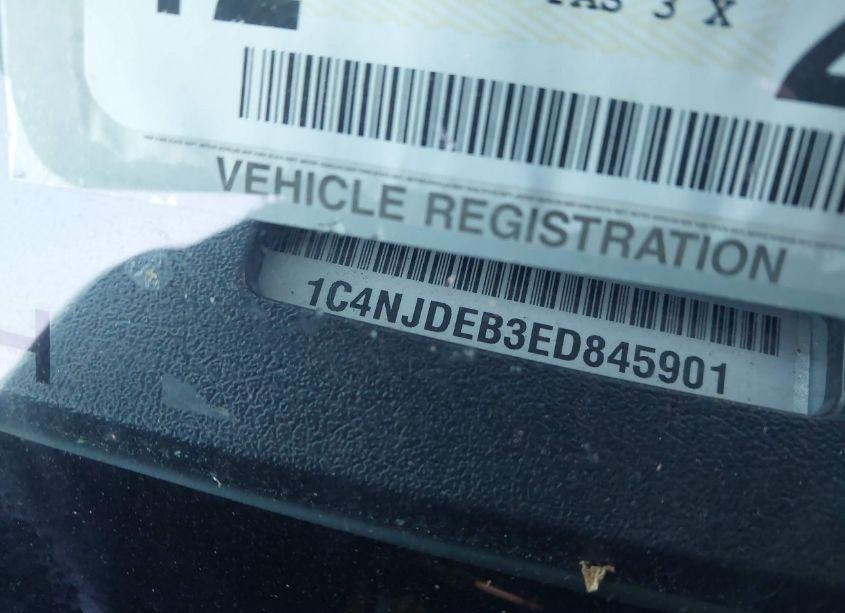 Photo 12 of 2014 Jeep Compass LATITUDE (VIN 1C4NJDEB3ED845901)