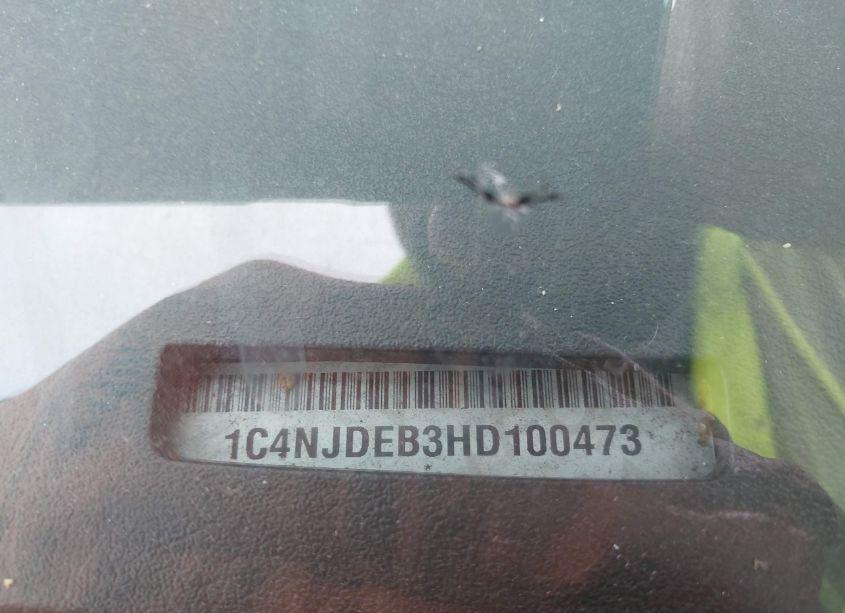 Photo 9 of 2017 Jeep Compass HIGH ALTITUDE 4X4 (VIN 1C4NJDEB3HD100473)