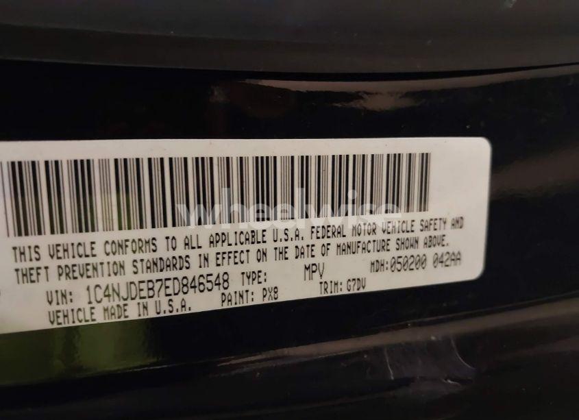 Photo 9 of 2014 Jeep Compass LATITUDE (VIN 1C4NJDEB7ED846548)