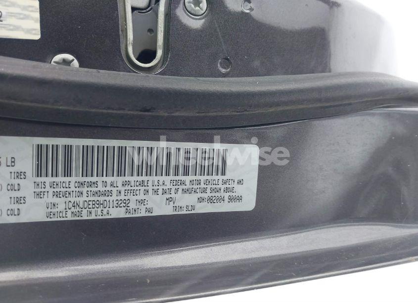 Photo 9 of 2017 Jeep Compass HIGH ALTITUDE 4X4 (VIN 1C4NJDEB9HD113292)