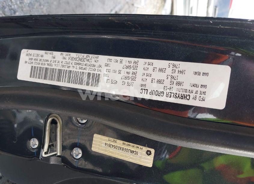 Photo 9 of 2014 Jeep Compass LATITUDE (VIN 1C4NJDEBXED643914)