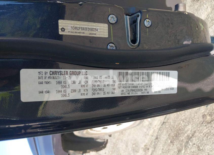 Photo 9 of 2014 Jeep Patriot SPORT (VIN 1C4NJPBA0ED690284)