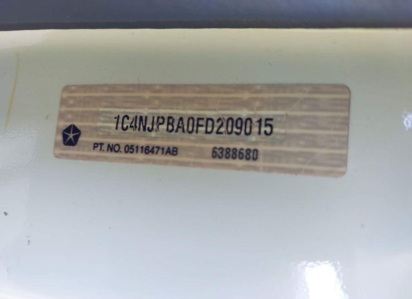 Photo 9 of 2015 Jeep Patriot SPORT (VIN 1C4NJPBA0FD209015)