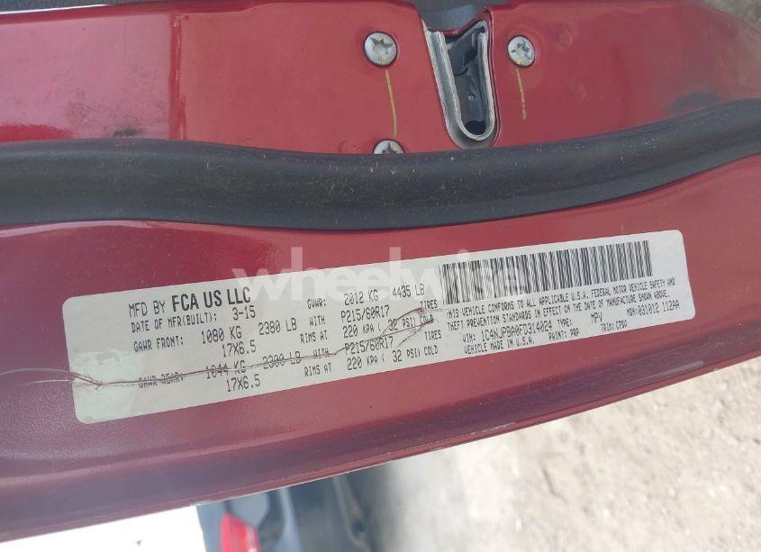 Photo 9 of 2015 Jeep Patriot ALTITUDE EDITION (VIN 1C4NJPBA0FD314024)