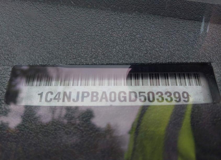 Photo 9 of 2016 Jeep Patriot SPORT (VIN 1C4NJPBA0GD503399)