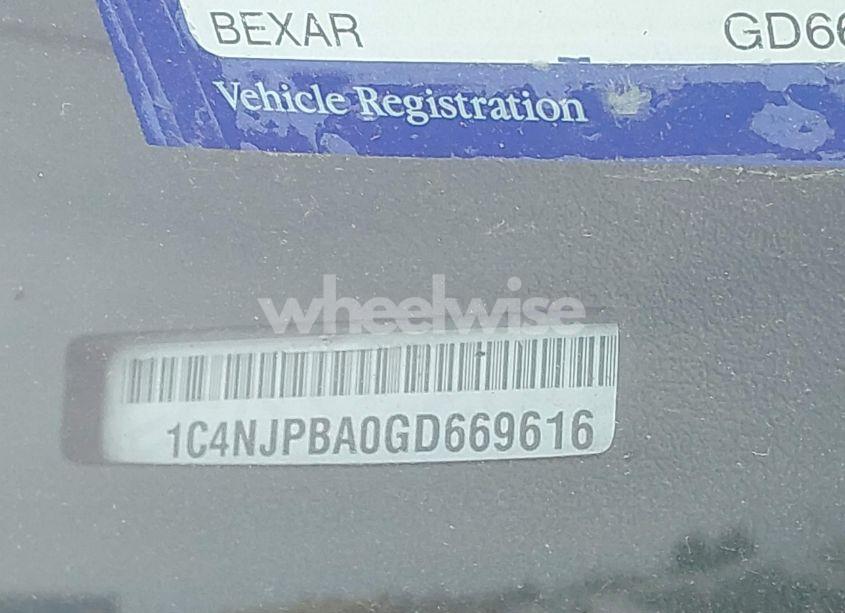 Photo 9 of 2016 Jeep Patriot SPORT (VIN 1C4NJPBA0GD669616)