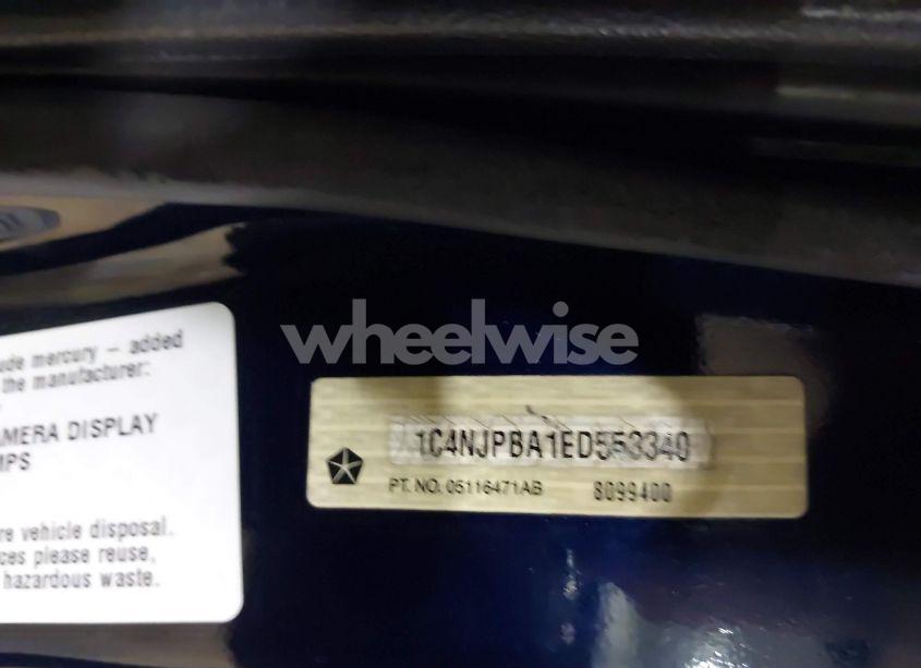 Photo 9 of 2014 Jeep Patriot SPORT (VIN 1C4NJPBA1ED553340)