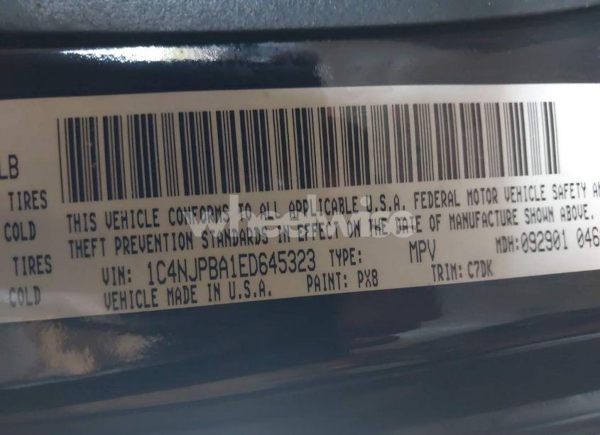 Photo 9 of 2014 Jeep Patriot SPORT (VIN 1C4NJPBA1ED645323)