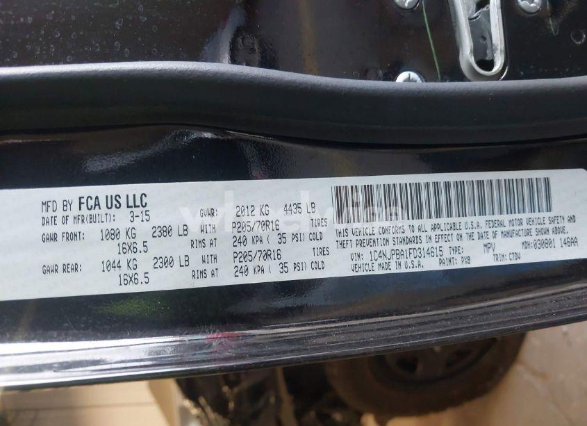 Photo 9 of 2015 Jeep Patriot SPORT (VIN 1C4NJPBA1FD314615)