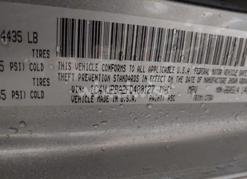 Photo 9 of 2015 Jeep Patriot SPORT (VIN 1C4NJPBA2FD400127)