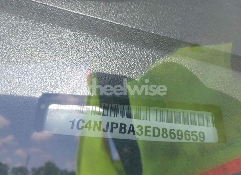 Photo 9 of 2014 Jeep Patriot SPORT (VIN 1C4NJPBA3ED869659)