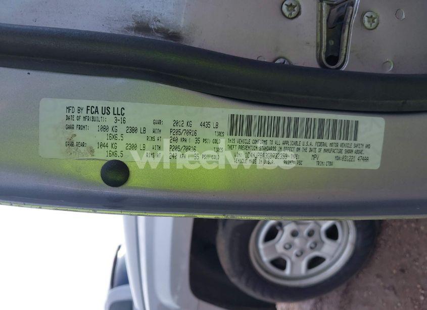 Photo 9 of 2016 Jeep Patriot SPORT (VIN 1C4NJPBA3GD732353)