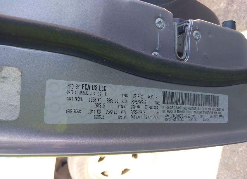 Photo 9 of 2017 Jeep Patriot SPORT FWD (VIN 1C4NJPBA3HD146186)