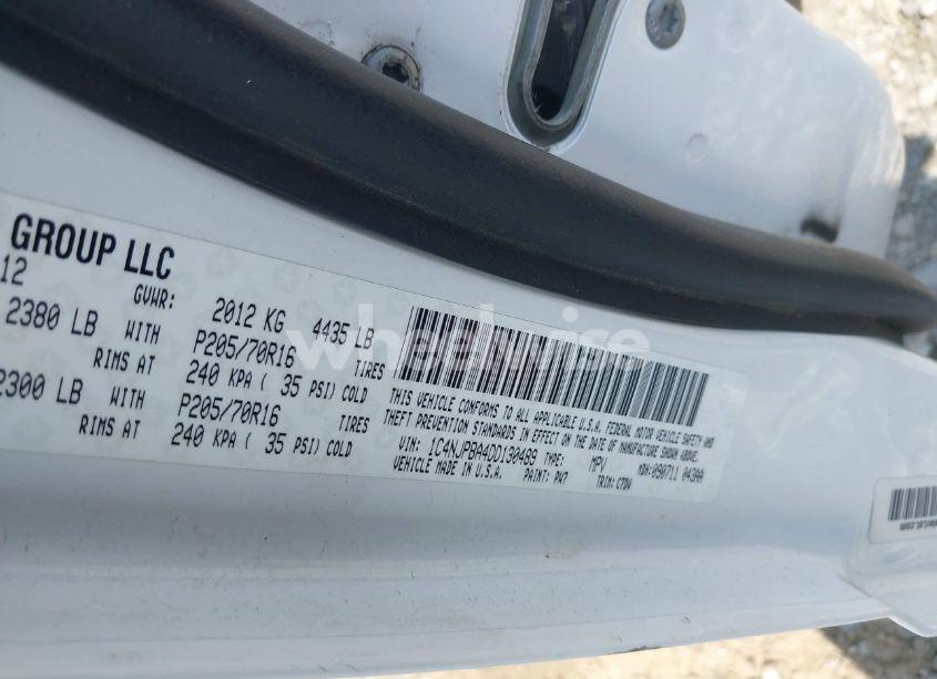 Photo 9 of 2013 Jeep Patriot SPORT (VIN 1C4NJPBA4DD130489)