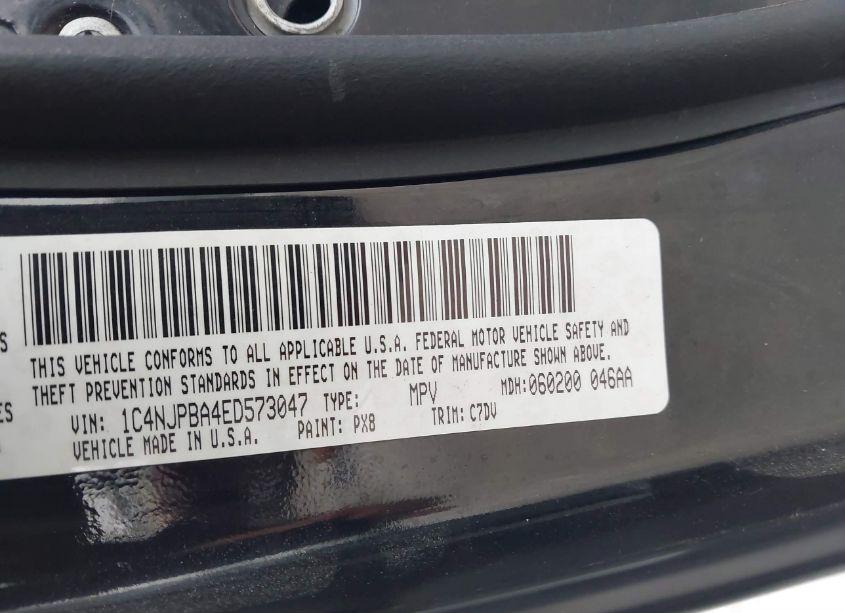 Photo 9 of 2014 Jeep Patriot SPORT (VIN 1C4NJPBA4ED573047)