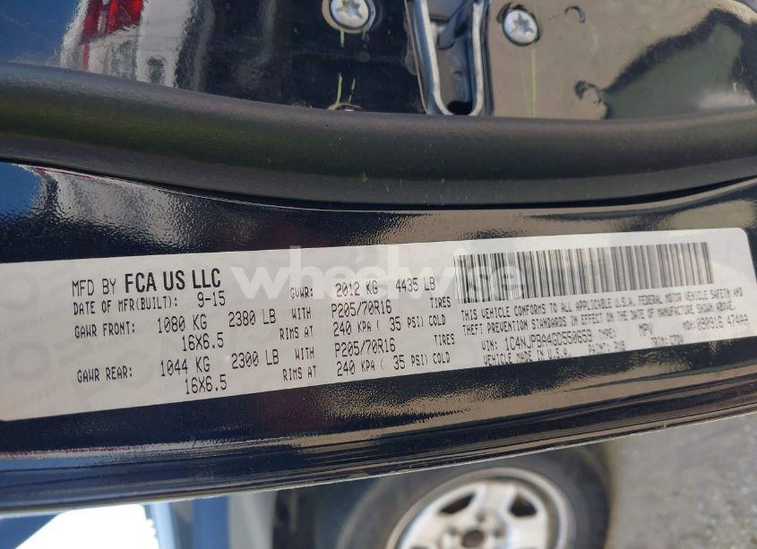 Photo 9 of 2016 Jeep Patriot SPORT (VIN 1C4NJPBA4GD550659)