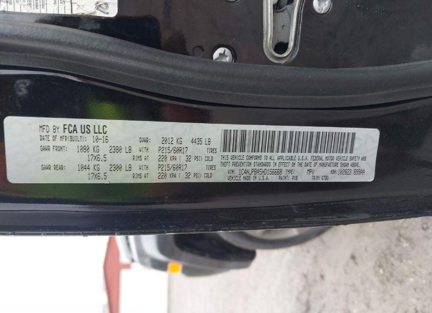 Photo 9 of 2017 Jeep Patriot SPORT SE FWD (VIN 1C4NJPBA5HD156668)