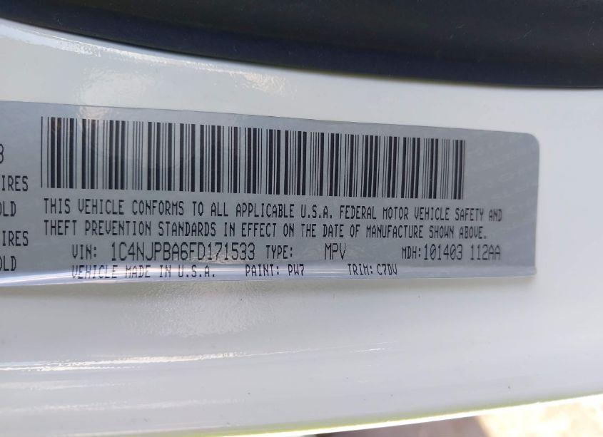 Photo 9 of 2015 Jeep Patriot ALTITUDE EDITION (VIN 1C4NJPBA6FD171533)