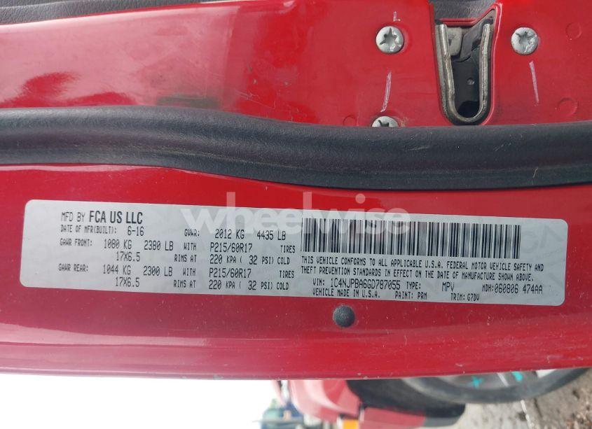 Photo 9 of 2016 Jeep Patriot SPORT SE (VIN 1C4NJPBA6GD787055)