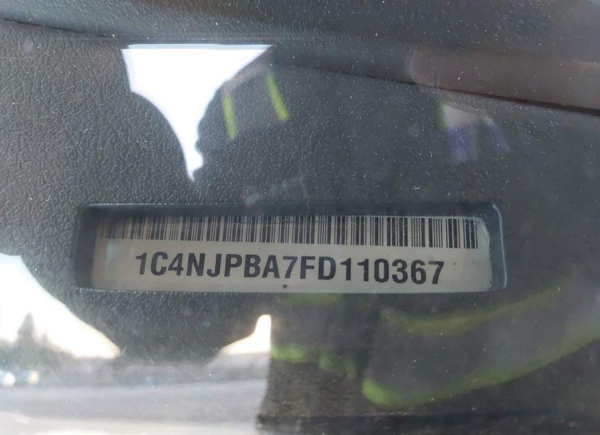 Photo 9 of 2015 Jeep Patriot SPORT (VIN 1C4NJPBA7FD110367)