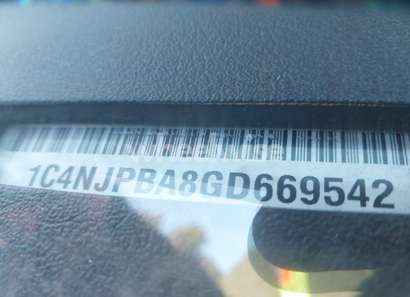 Photo 9 of 2016 Jeep Patriot SPORT (VIN 1C4NJPBA8GD669542)