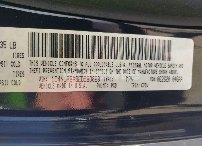 Photo 9 of 2014 Jeep Patriot SPORT (VIN 1C4NJPBA9ED589020)