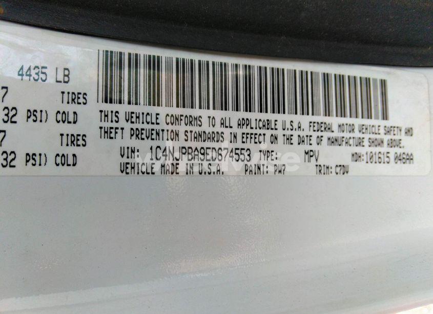 Photo 9 of 2014 Jeep Patriot ALTITUDE (VIN 1C4NJPBA9ED674553)