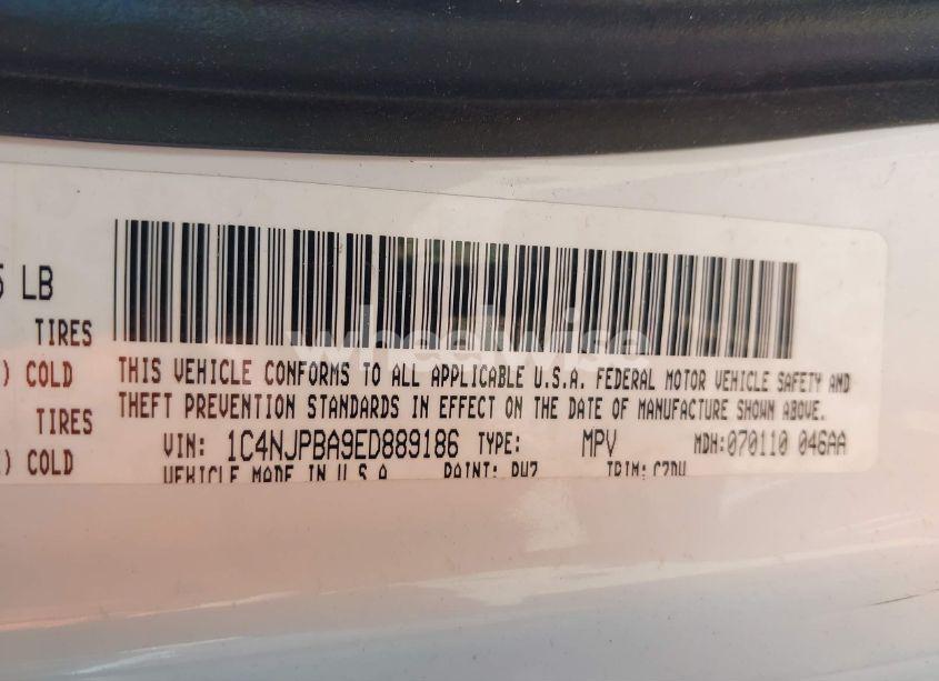Photo 9 of 2014 Jeep Patriot ALTITUDE (VIN 1C4NJPBA9ED889186)