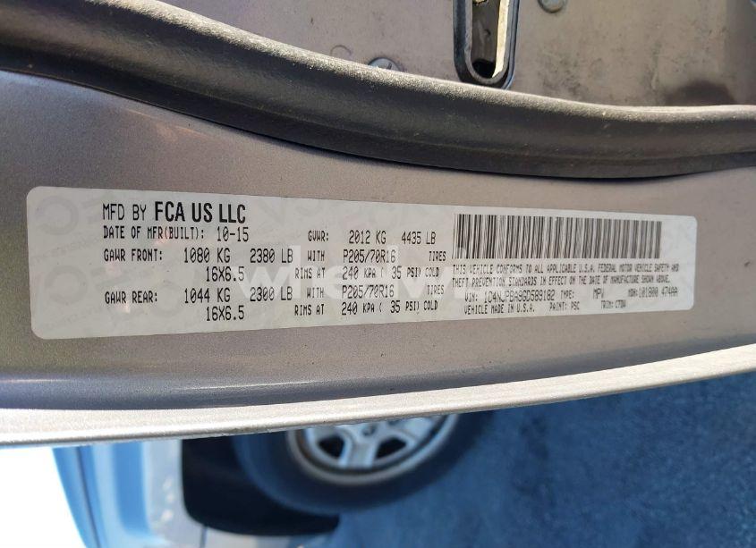 Photo 9 of 2016 Jeep Patriot SPORT (VIN 1C4NJPBA9GD589182)