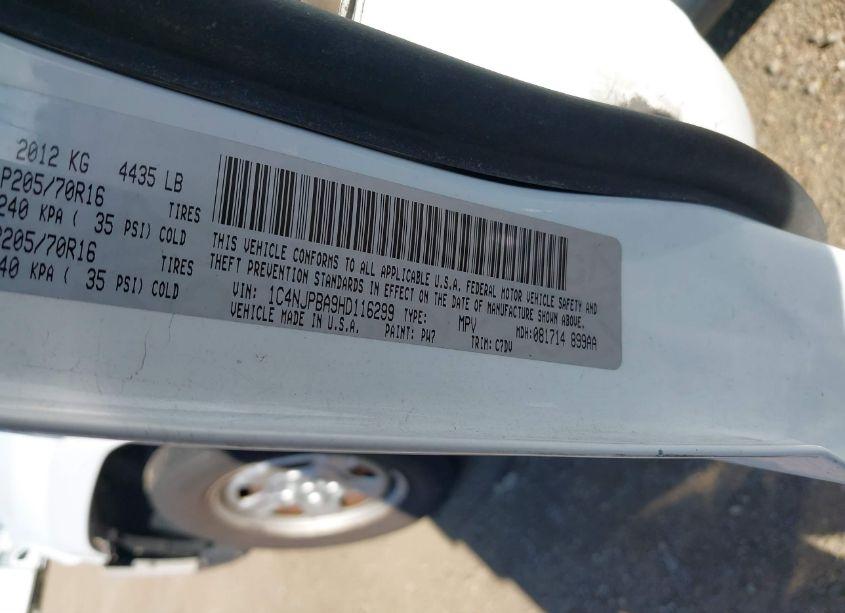 Photo 9 of 2017 Jeep Patriot SPORT FWD (VIN 1C4NJPBA9HD116299)