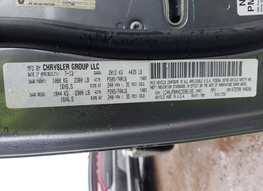 Photo 9 of 2014 Jeep Patriot SPORT (VIN 1C4NJPBAXED596185)