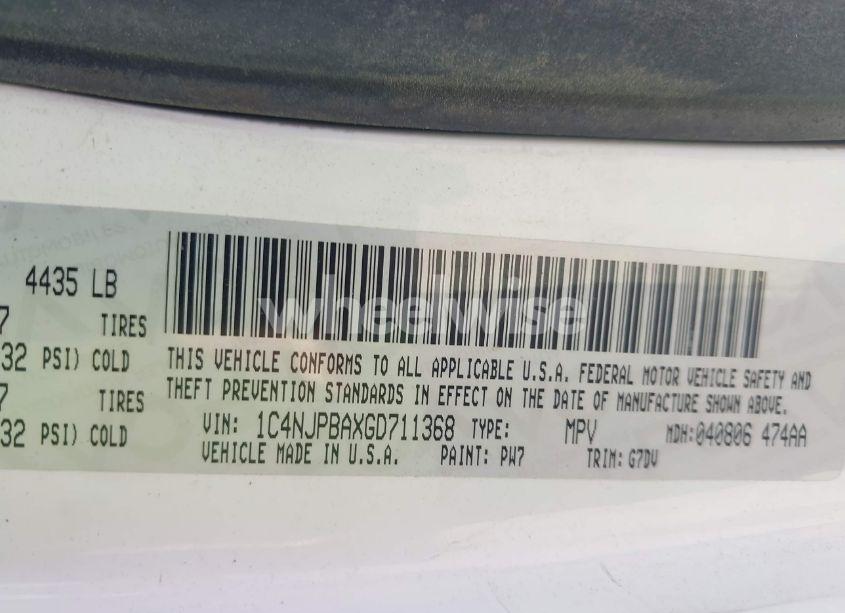 Photo 9 of 2016 Jeep Patriot SPORT SE (VIN 1C4NJPBAXGD711368)