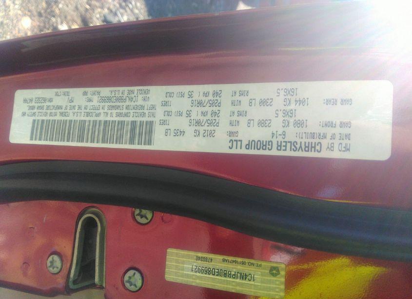 Photo 9 of 2014 Jeep Patriot SPORT (VIN 1C4NJPBB0ED869921)