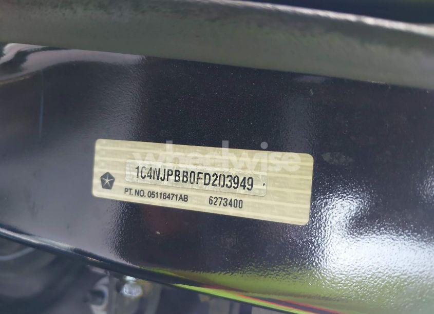 Photo 9 of 2015 Jeep Patriot SPORT (VIN 1C4NJPBB0FD203949)