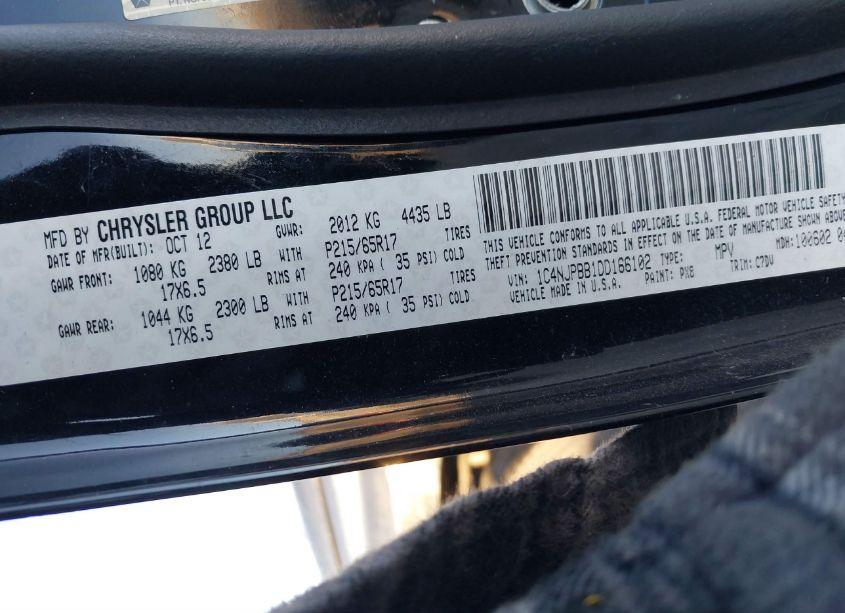 Photo 9 of 2013 Jeep Patriot SPORT (VIN 1C4NJPBB1DD166102)