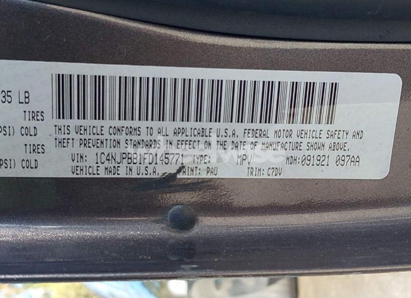 Photo 18 of 2015 Jeep Patriot SPORT (VIN 1C4NJPBB1FD145771)